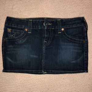 True Religion mini denim skirt 29